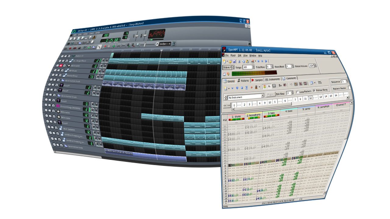 [Image Containing LMMS and OpenMPT]